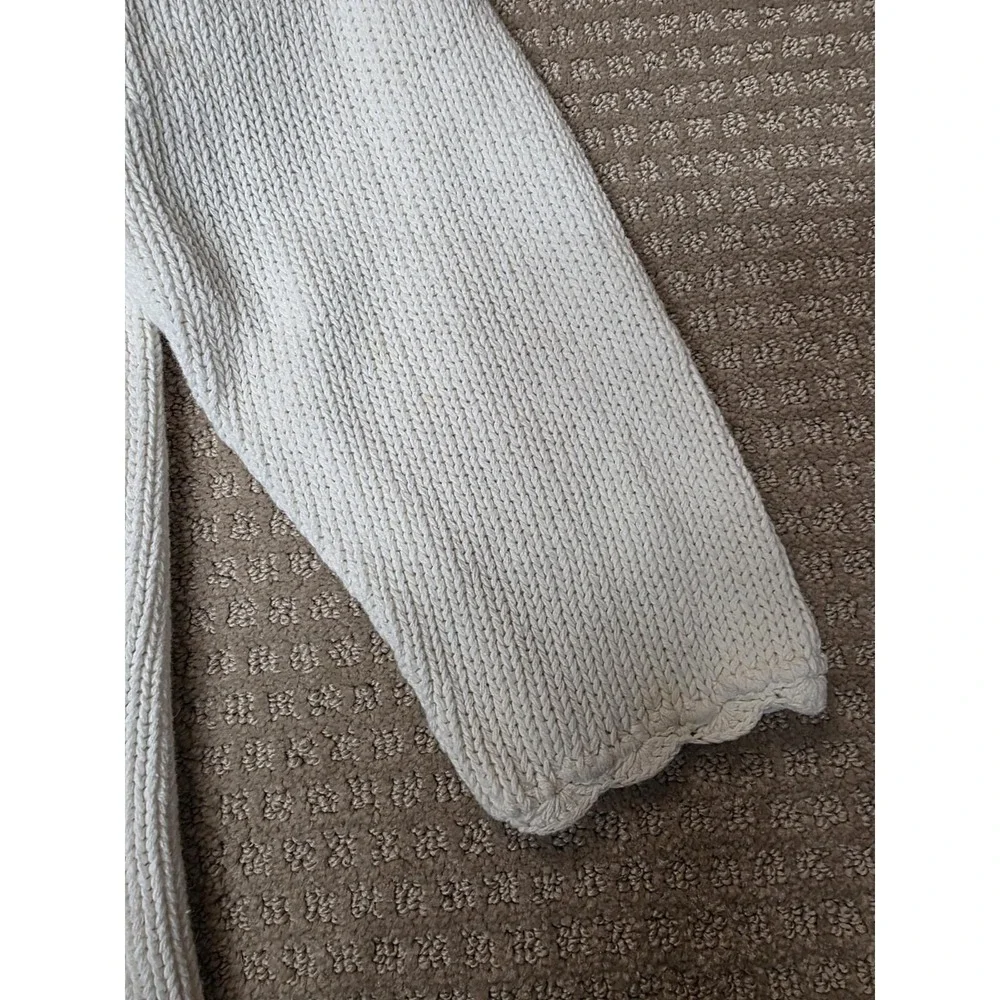 Casual Corner Sweater Medium Oversized Floral Ribbon Cottage Core Fairy‎ Vintage